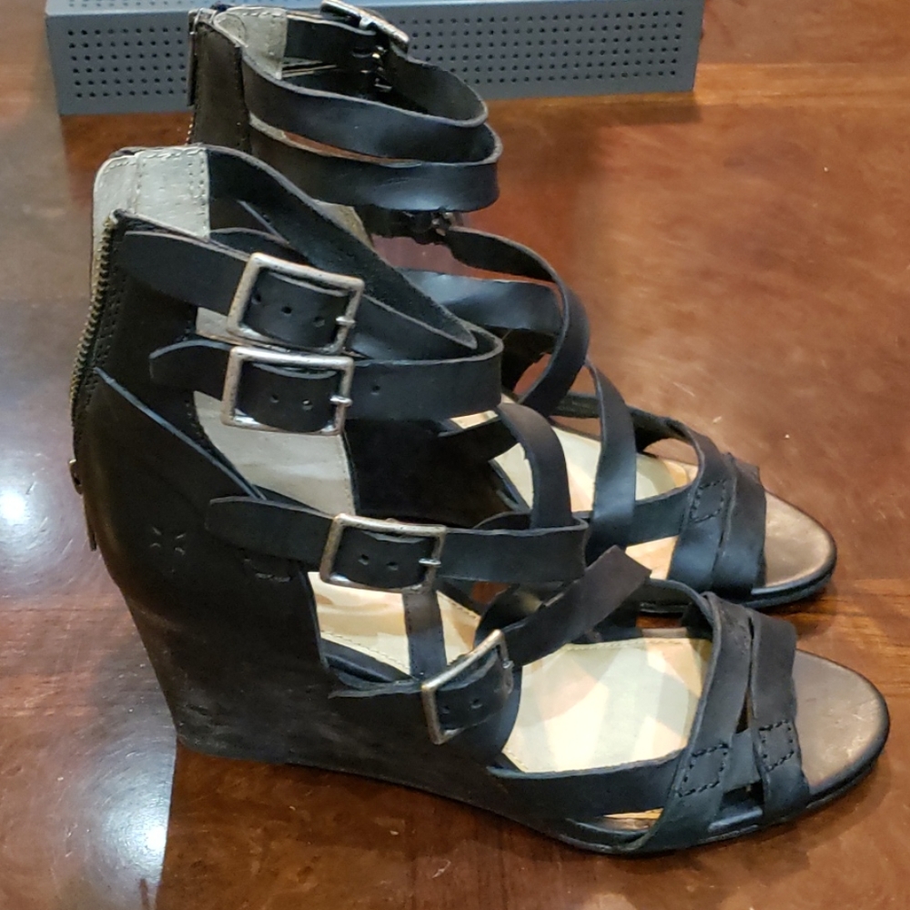Frye Rain Scrappy Wedge Sandal